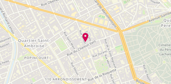 Plan de CIDF Bât, 38 Rue Servan, 75011 Paris
