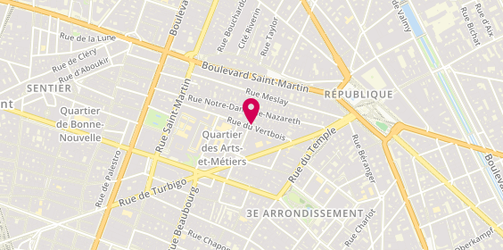Plan de Pereira Jeronimo, 30 Rue Vertbois, 75003 Paris