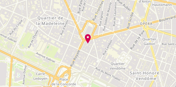 Plan de James Hardie Bâtiment, 6 Place Madeleine, 75008 Paris