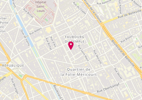 Plan de Art-Tec Rénovation, 8 Rue Goncourt, 75011 Paris