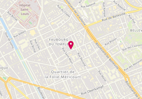 Plan de Entr Peinture Art Nuance, 11 Rue de l'Orillon, 75011 Paris