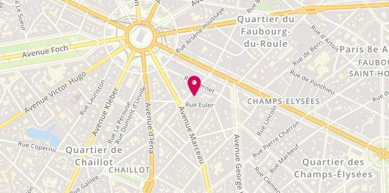 Plan de Kylix, 56 Rue Galilée, 75008 Paris