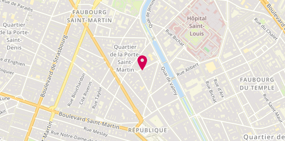Plan de FERREIRA RIBEIRO ANTONIO, 2 Rue de Marseille, 75010 Paris