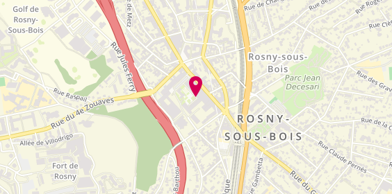 Plan de EGP Peinture, 14 Place Carnot, 93110 Rosny-sous-Bois