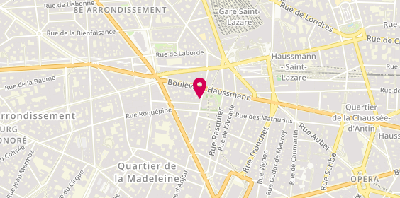 Plan de Da Costa Rozana, 61 Rue Anjou, 75008 Paris