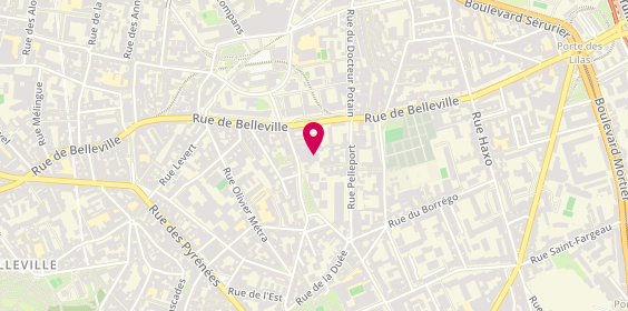 Plan de Ddsa Btp, 82 Rue Pixérécourt, 75020 Paris