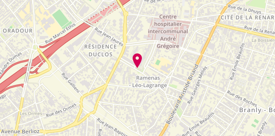 Plan de El Jelassi Touafik, 134 Rue Saint Denis, 93100 Montreuil