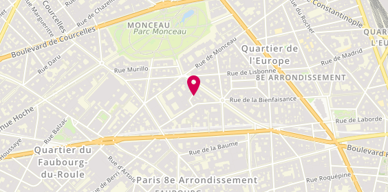 Plan de Jorge Carlos, 4 Rue Messine, 75008 Paris