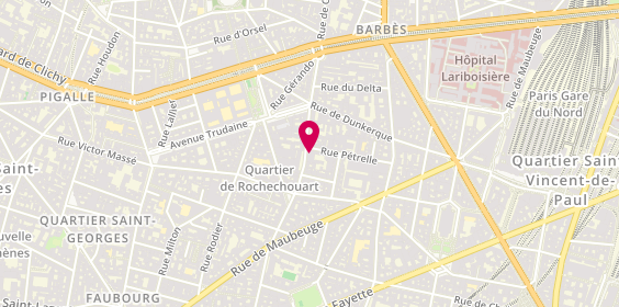 Plan de Miroiterie Parisienne, 58 Rue Marguerite de Rochechouart, 75009 Paris