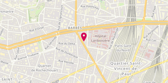 Plan de A B D L, 156 Boulevard de Magenta, 75010 Paris