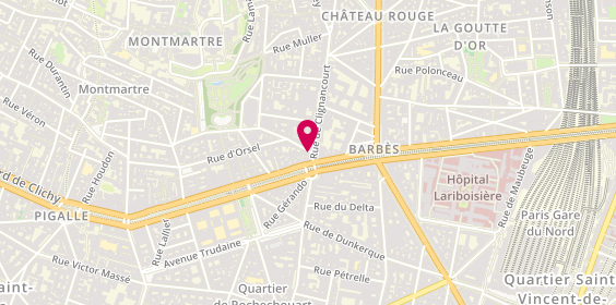 Plan de Decoclean, 3 Rue d'Orsel, 75018 Paris
