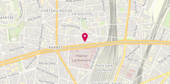 Plan de AYACHI Abdelkrim, 25 Rue Charbonnière, 75018 Paris