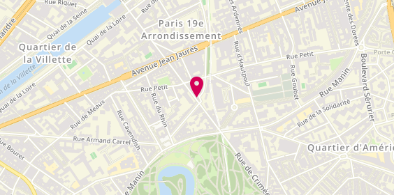 Plan de Compagnons Alsaciens du Batiment, 108 Rue Crimée, 75019 Paris