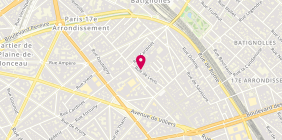 Plan de Saciim, 92 Rue Lévis, 75017 Paris