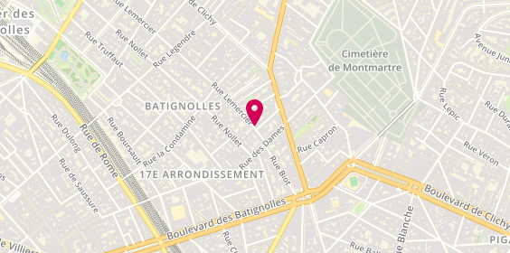 Plan de A.D.P Pereira SARL, 8 Rue Lemercier, 75017 Paris