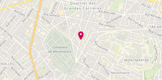 Plan de Nashco, 26 Rue Damrémont, 75018 Paris