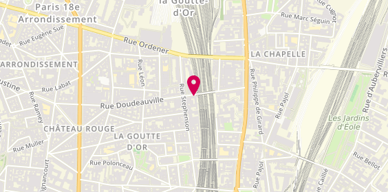 Plan de Dh Bat, 21 Rue Doudeauville, 75018 Paris