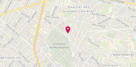 Plan de CODATI Dumitru, 48 Joseph de Maistre, 75018 Paris