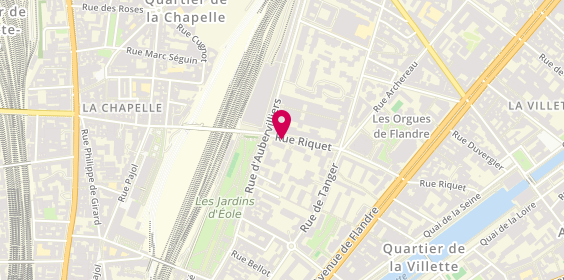 Plan de Abel Fenetre, 59-61
59 Rue Riquet, 75019 Paris
