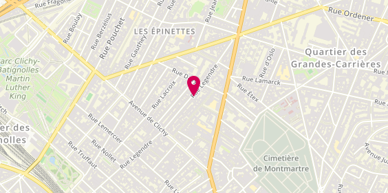Plan de RIVIERE Jean François, 156 Rue Legendre, 75017 Paris