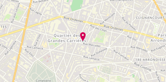 Plan de Deltarenov, 40 Rue Damrémont, 75018 Paris