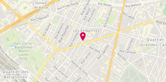 Plan de Ste Bauban Neuplanche de Peinture, 102 Rue des Moines, 75017 Paris