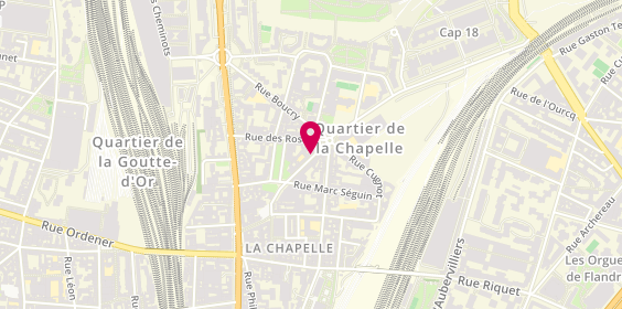 Plan de Admp3, 17 Rue Evangile, 75018 Paris