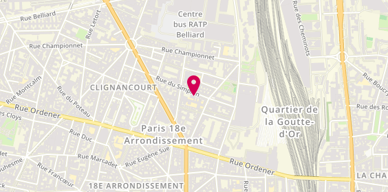 Plan de RB Décoration, 21 Bis Rue du Simplon, 75018 Paris