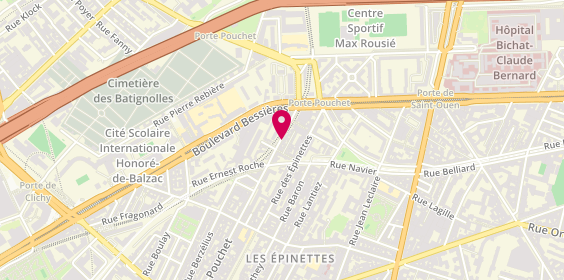 Plan de S.P Batiment, 76 Rue Pouchet, 75017 Paris