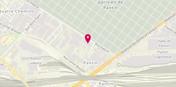 Plan de Afm Bat, 158 Rue Diderot, 93500 Pantin