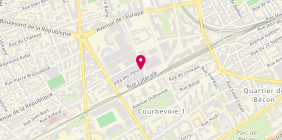 Plan de Les Peintures Parisiennes, 7 Rue du Moulin des Bruyères, 92400 Courbevoie