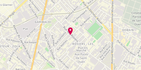 Plan de Rw, 2 Rue Mathieu, 93400 Saint-Ouen-sur-Seine