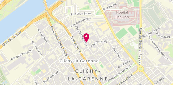 Plan de Atome Rénovation, 6 Rue des Bateliers Bureau 3, 92110 Clichy