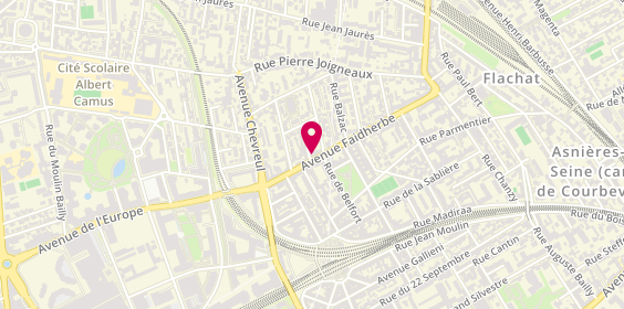 Plan de Dolin, 21 avenue Faidherbe, 92600 Asnières-sur-Seine
