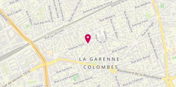 Plan de Dethiere Couverture, 45 Bis avenue Foch, 92250 La Garenne-Colombes