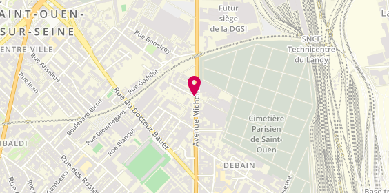Plan de Delannay Rodolphe, 72 Avenue Michelet, 93400 Saint Ouen