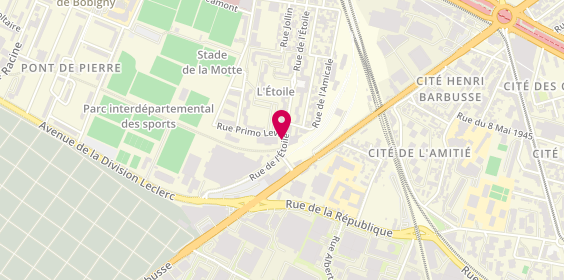 Plan de Isotech, 82 Rue de l'Etoile, 93000 Bobigny