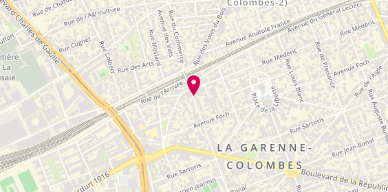 Plan de Laurent Emmanuel, 5 Ter Avenue Joffre, 92250 La Garenne-Colombes