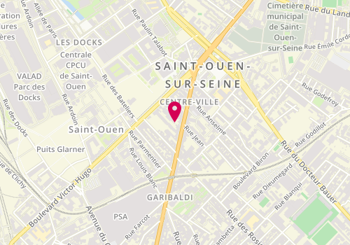 Plan de Gps, 45 Rue du Docteur Leonce Basset, 93400 Saint-Ouen