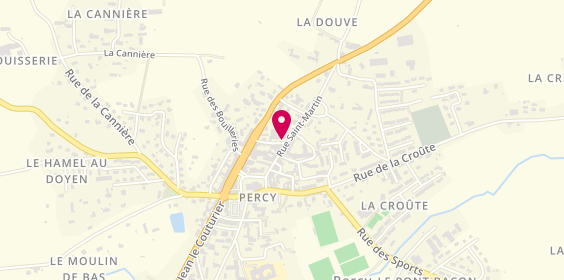 Plan de Aguilar Jacquette, 9 Rue Emile Grente, 50410 Percy-en-Normandie