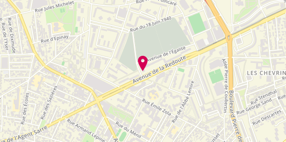 Plan de AB Renov Bat Services, 21 avenue de la Redoute, 92600 Asnières-sur-Seine