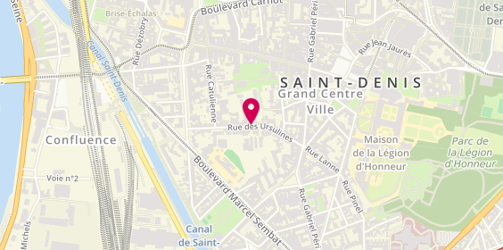 Plan de M P G, 17 Rue des Ursulines, 93200 Saint-Denis