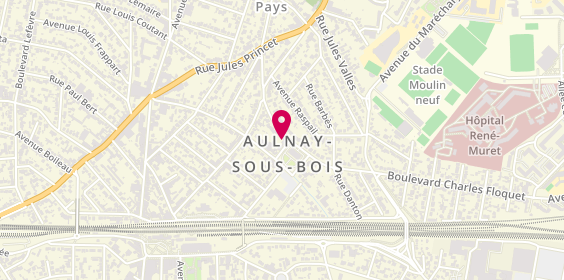 Plan de Entreprise Roby, 7 place de l'Hôtel de Ville, 93600 Aulnay-sous-Bois