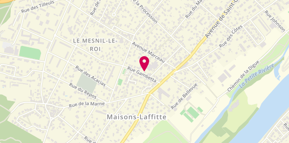 Plan de M-Tech Fermetures, 14 Rue Gambetta, 78600 Le Mesnil-le-Roi