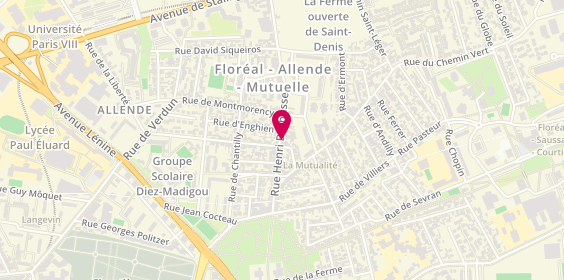 Plan de BELGACEM Mourad, 64 Rue Henri Barbusse, 93200 Saint-Denis