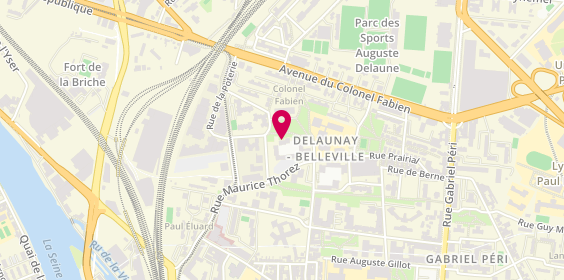 Plan de M.a.z.pro, 1 Place de l'Ermitage, 93200 Saint-Denis