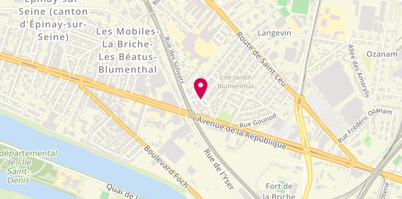 Plan de Magic Decor, 16 Place Jacques Blumenthal, 93800 Épinay-sur-Seine