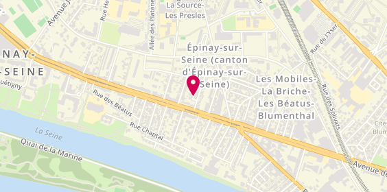 Plan de ZOUINE Hacene, 5 Rue Berthe, 93800 Épinay-sur-Seine