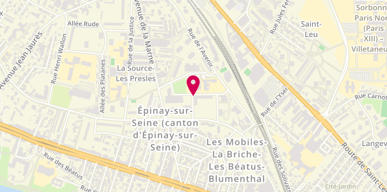 Plan de Slm, 4 Rue Maurice Ravel, 93800 Épinay-sur-Seine