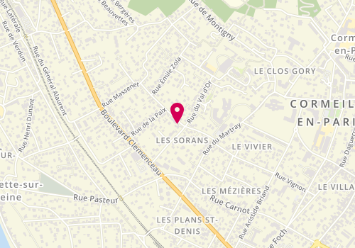 Plan de HOGUET Alain, 15 Rue Paul Leboucher, 95240 Cormeilles-en-Parisis